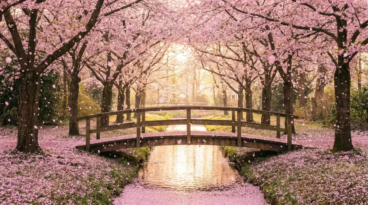 樱花桥畔 - 吕总公布张津瑜视频链接 唯美风景